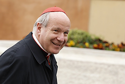 Cardinal Schonborn arrives for general congregation meeting at Vatican